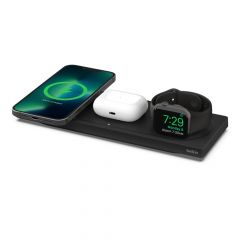 Belkin BOOST CHARGE PRO MagSafe 3in1 Wireless Charging Pad 3合1 無線充電板 - BK #WIZ016MYBK [香港行貨]