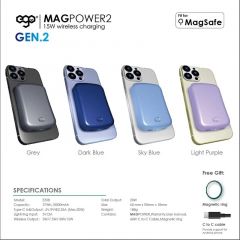 EGO MAGPOWER 15W magsafe Gen.2 10000mAh powerbank 磁吸外置電源 [香港行貨]