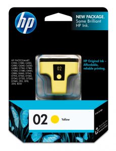 HP 02 AP Yellow Ink Cartridge for PS 3110/3310/8230/D6160/D7160/D7360 C8773WA 墨水 #0882780119109 [香港行貨]