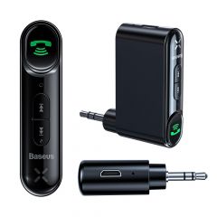 Baseus BT Audio Receiver AUX Mini Jack for Car - BK 音頻接收器 #WXQY-01 [香港行貨]