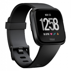 Fitbit Versa 智能手錶 黑色鋁錶帶 #FB505GMBK [香港行貨]