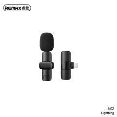 REMAX K02 Wireless Live-Stream Clip Microphone 無線直播收音領夾麥克風 (Lightning) #RE-K02-L [香港行貨]