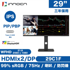 INNOCN 29" Ultrawide monitor 超寬顯示器 #MO-IN29C1F [香港行貨] 