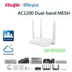Ruijie Reyee EW1200 Wireless Router - White 一鍵MESH 無線路由器 #RG-EW1200 [香港行貨]
