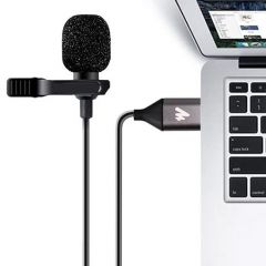 MAONO AU-UL10 USB Lavalier Condenser Microphone 夾式電容咪 #MM-UL10 [香港行貨]