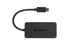 Transcend Type-C to USB3.1 4-Port  Hub BK 集線器 #TS-HUB2C [香港行貨]