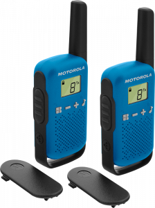 Motorola T42 Talkabout Twin Walkie Talkie 無線對講機 - Blue #TLKRT42 [香港行貨] (最遠接收可達4公里)