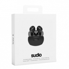 sudio TOLV R BLACK Bluetooth True Wireless Headset 藍牙真無線耳機 (黑色) #SU-TLRBLK【香港行貨】
