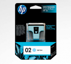 HP 02 AP Light Cyan Ink Cartridge for PS 3110/3310/8230/D6160/D7160/D7360 C8774WA 墨水 #0882780119116 [香港行貨]