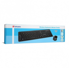 Verbatim Wireless Keyboard + Mouse Combo 無線光學鍵盤及滑鼠套裝 #66079  [香港行貨]