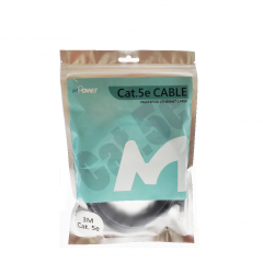 MPower Cat.5e Lan Cable 3M - Black #M5-3MBK  [香港行貨]