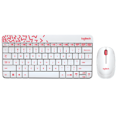 Logitech MK240 NANO WIRELESS COMBO無線鍵盤滑鼠組合(白色) #LGTMK240-NANO-WH [香港行貨] (3年保養)