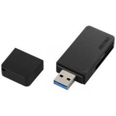 Buffalo SD+MicroSD USB3.0 Card Reader - BK 讀卡器 #DR-26TU3BK [香港行貨]