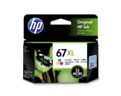 HP 67XL COLOR INK 高打印量三色原廠墨盒 #3YM58AA [香港行貨]