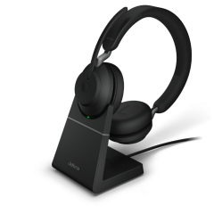 JABRA EVOLVE2 65 UC USB-C STEREO Headset Black w/Charging Stand 商務藍牙耳機連充電座 #26599-989-889 [香港行貨]