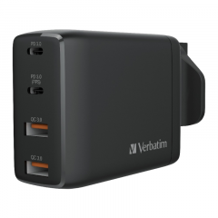 Verbatim 4 Ports 100W Type-C + USB-A Charger PD 3.0 & QC 3.0 - BK 充電器 #66545 [香港行貨]