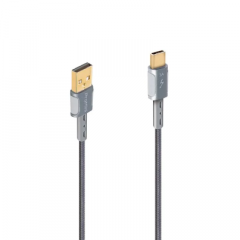 Magic-Pro ProMini Type-C to USB Charging Cable 快充銅製數據傳輸線 18cm - GY #PM-CBCA18GY [香港行貨]