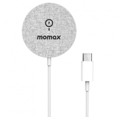 MOMAX Q.Mag Fusion Magnetic Wireless Charger 磁吸充電器 - 淺灰色 #UD19A [香港行貨]