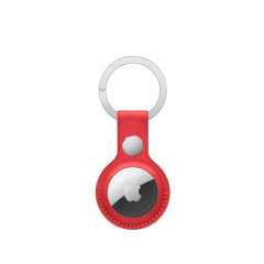 Apple AirTag Leather Key Ring 皮革鑰匙圈 - (PRODUCT) Red #MK103FE/A [香港行貨]