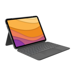 Logitech Combo Touch Ipad Air 4 Keyboard Case 背光鍵盤保護殼 (iPad Air 第4代用) - Grey #920-010296 [香港行貨] (1年保養)