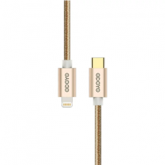 Odoyo Metallic Lightning to Type-C Fast Charge & Sync USB Cable 快充傳輸線 2m - Gold #PS262GD [香港行貨]