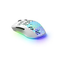 STEELSERIES Aerox 3 WIreless Gaming Mouse 無線超輕量電競滑鼠 - Snow #62608 [香港行貨]
