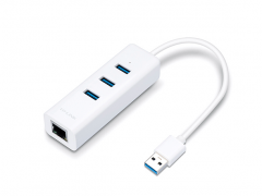 TP-LINK ETHERNET ADAPTOR 3埠USB 3.0集線器與Gigabit USB網路卡 #TL-UE330 [香港行貨] 