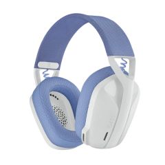 Logitech G435 LIGHTSPEED Wireless Gaming Headset 無線遊戲耳機 - White 白+紫色 #LGTG435WH [香港行貨] (2年保養)
