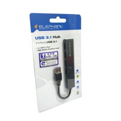 ELEPHANT WEH-1013 USB 3.1 Hub 擴展器轉接器 - BK #WEH-1013 [香港行貨]