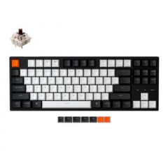 Keychron C1 TKL Wired Mechanical Keyboard Hot-Swappable (茶軸) 87鍵 RGB機械鍵盤 #X002KWELUR [香港行貨]
